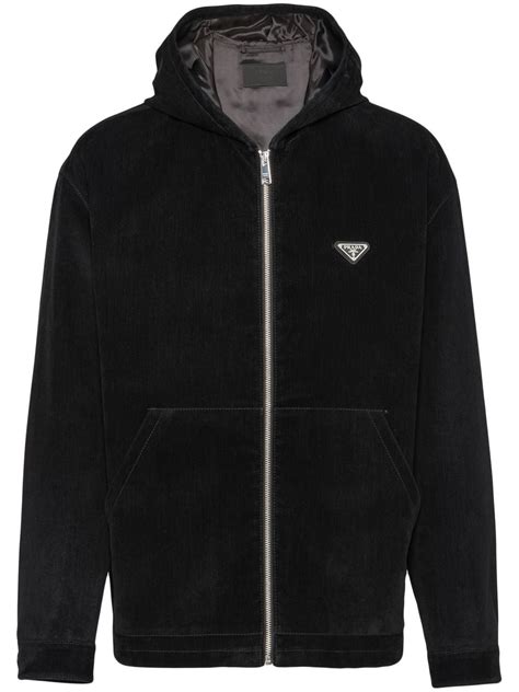 prada zip up sweater